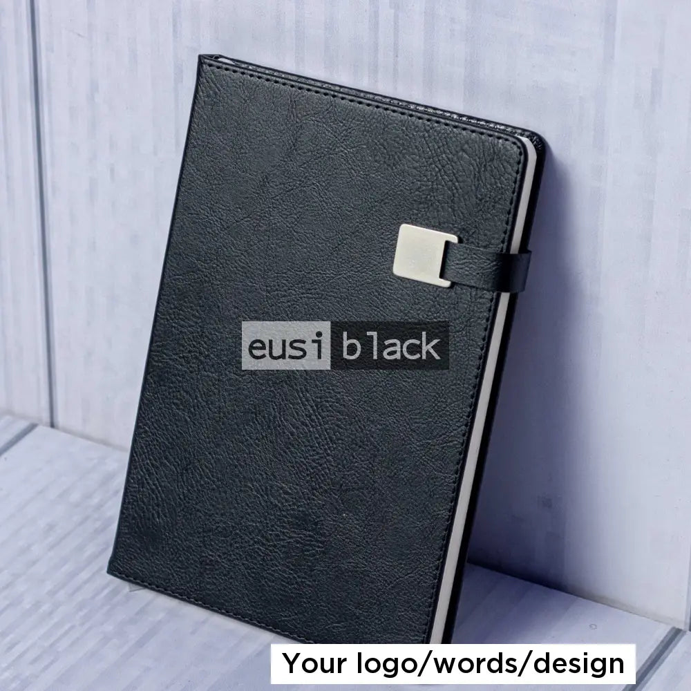 Top latch notebook - A5 - Black