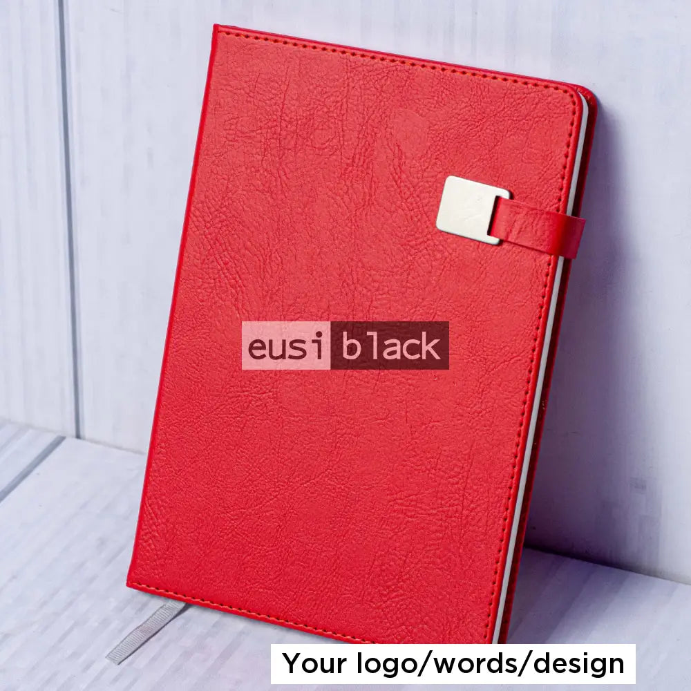 Top latch notebook - A5 - Red