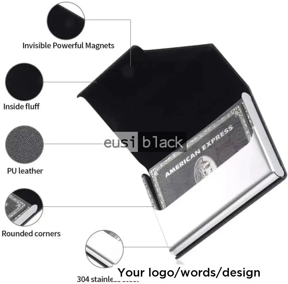 Triangulated corner business card holder