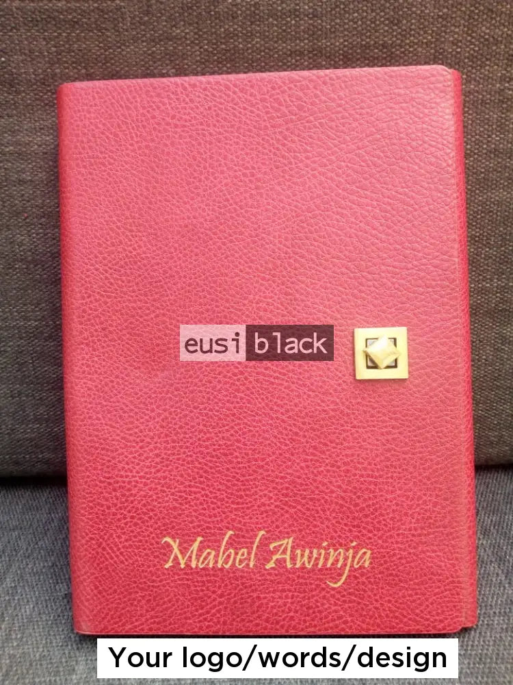 Twist to lock notebook - B5 - Red