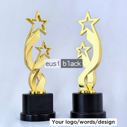 Two intertwined stars trophy award - 26cm
