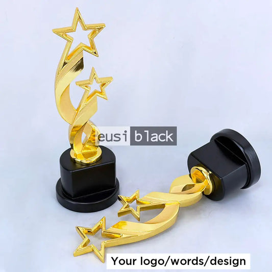 Two intertwined stars trophy award - 26cm