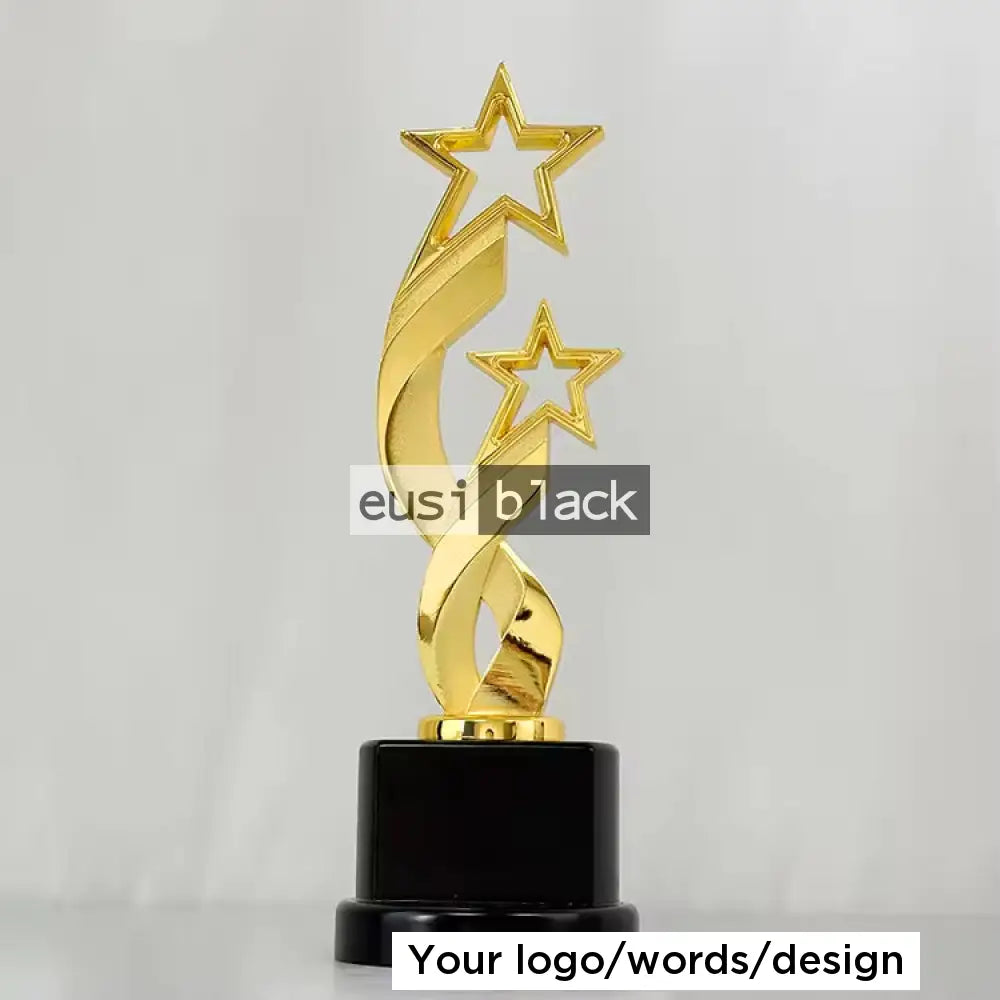 Two intertwined stars trophy award - 26cm