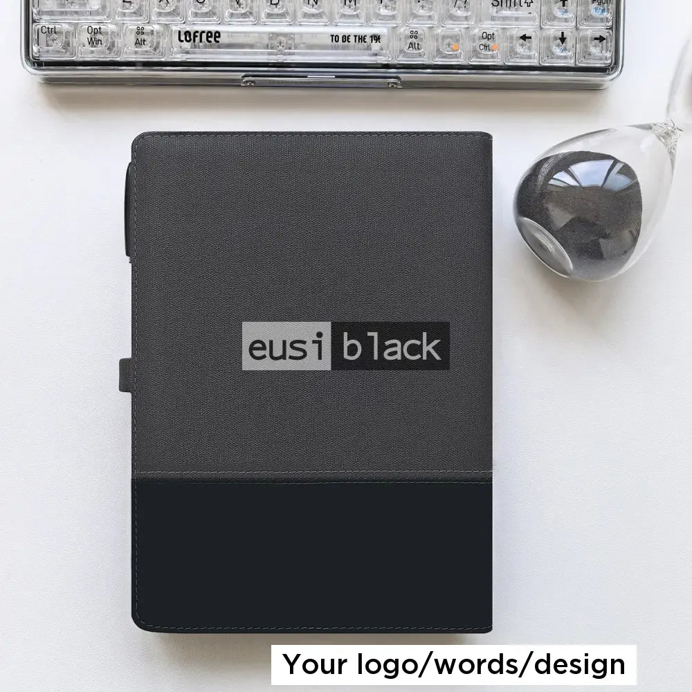 Two leather fabric B5 notebook