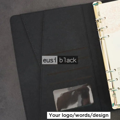 Two leather fabric B5 notebook