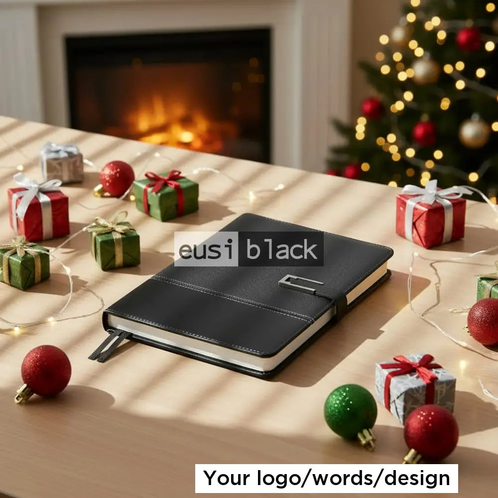 Two leather fabric B5 notebook