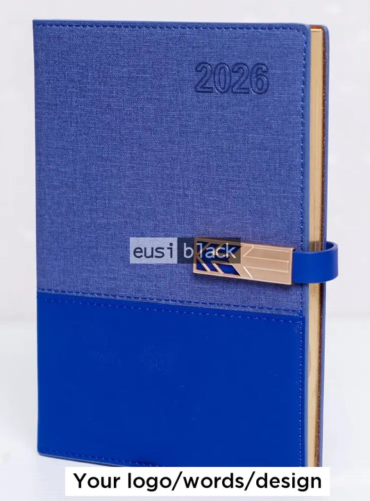 Two shaded 2026 diary - Blue / A5