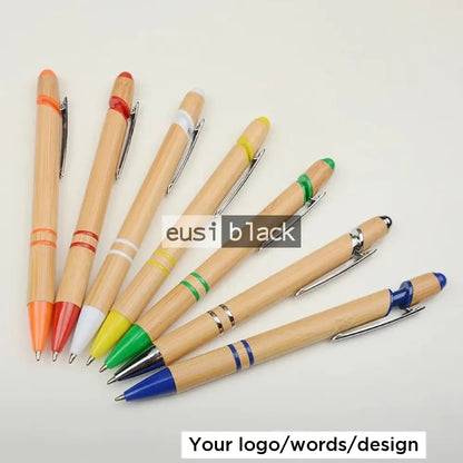 Two Strip Wooden Click Pen