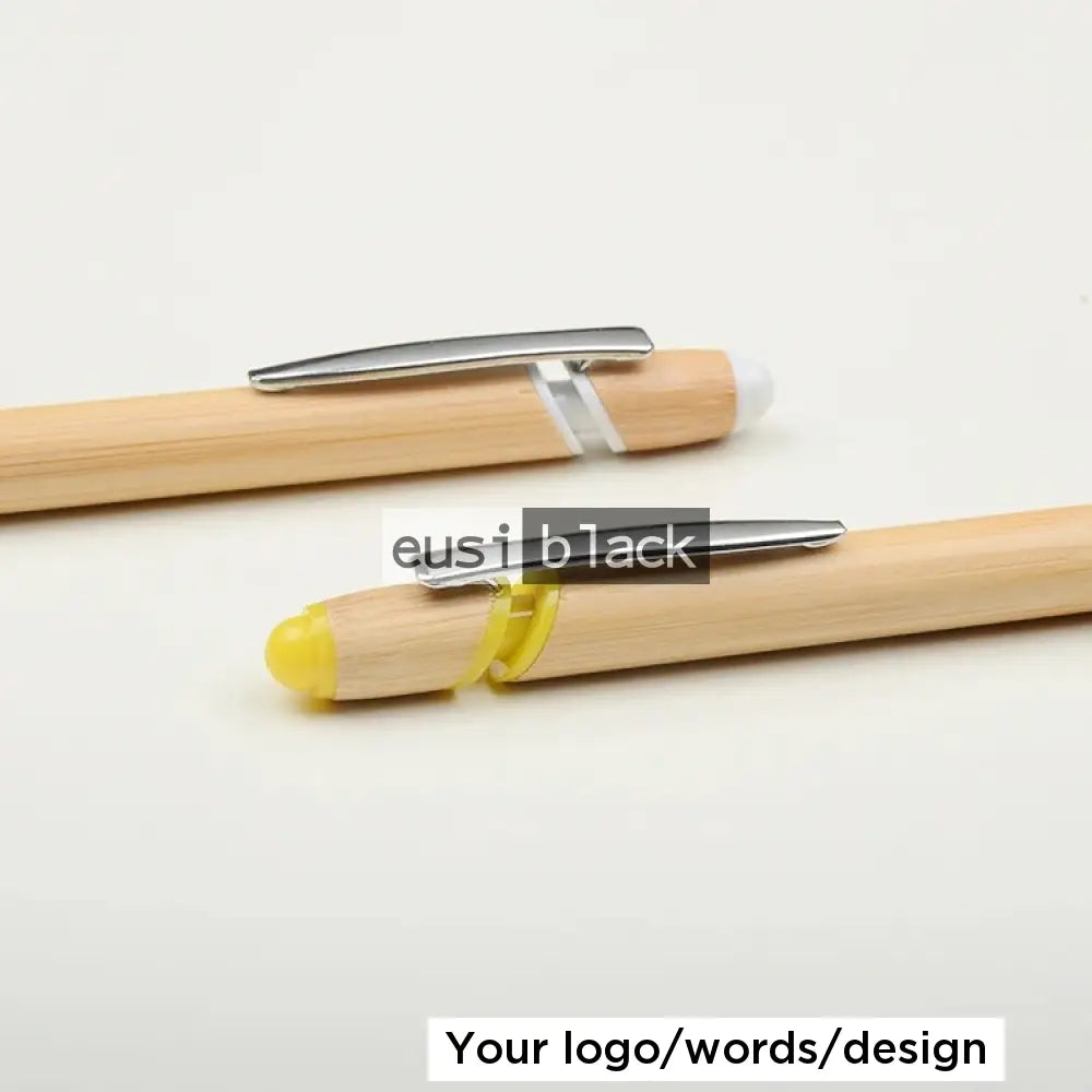 Two Strip Wooden Click Pen