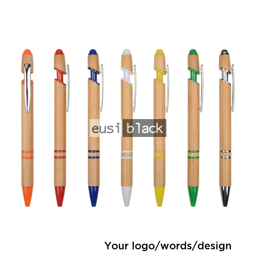 Two Strip Wooden Click Pen