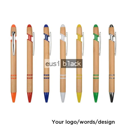Two Strip Wooden Click Pen