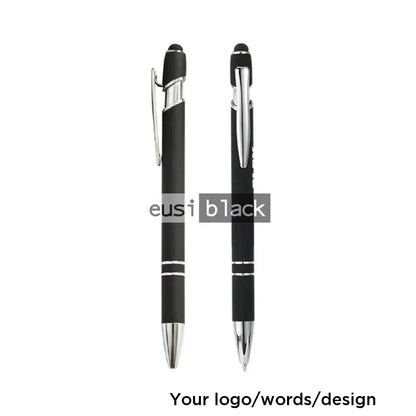 Two stripe metallic stylus pen - Black