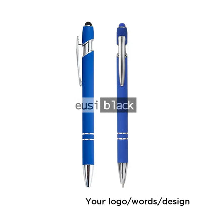 Two stripe metallic stylus pen - Blue
