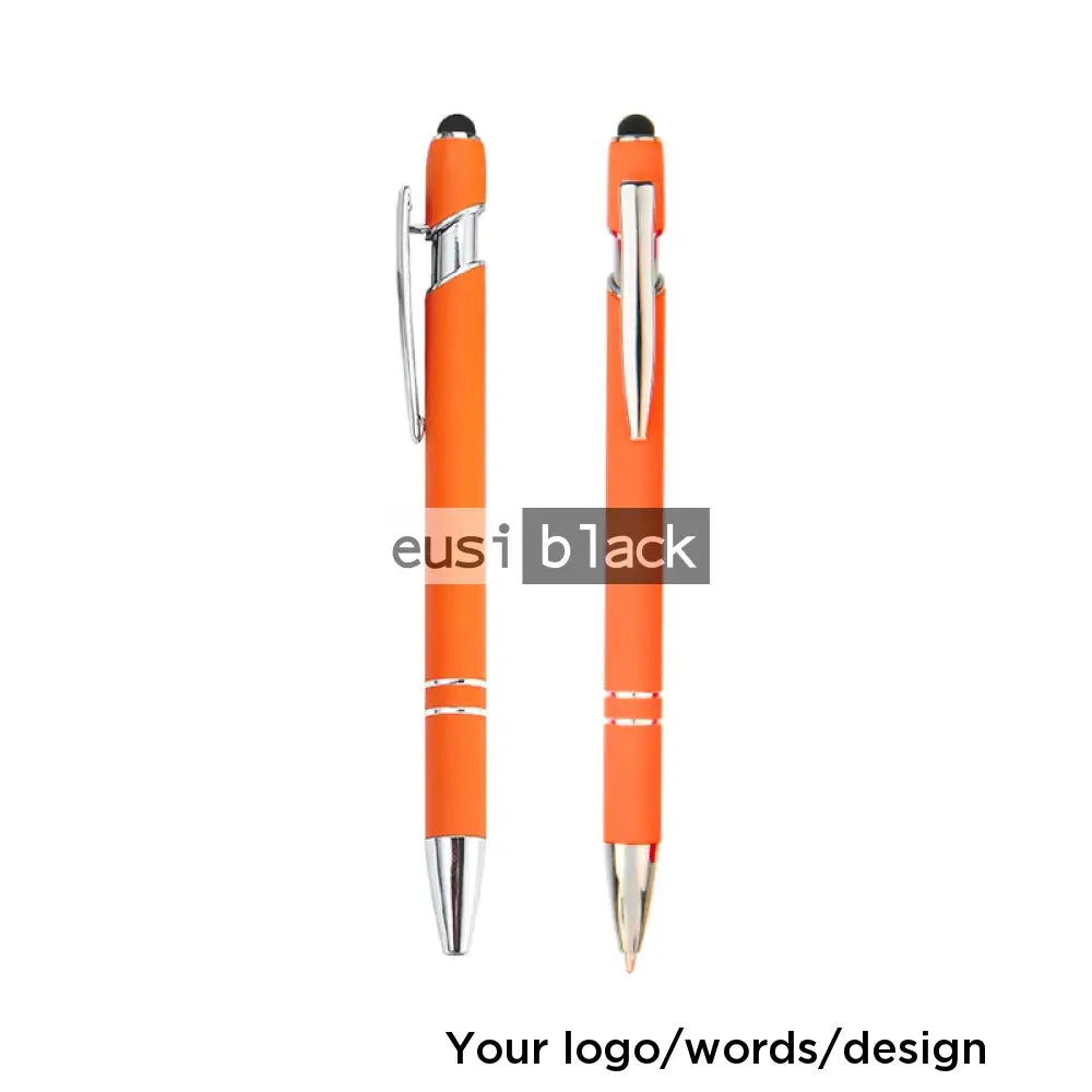 Two stripe metallic stylus pen - Orange