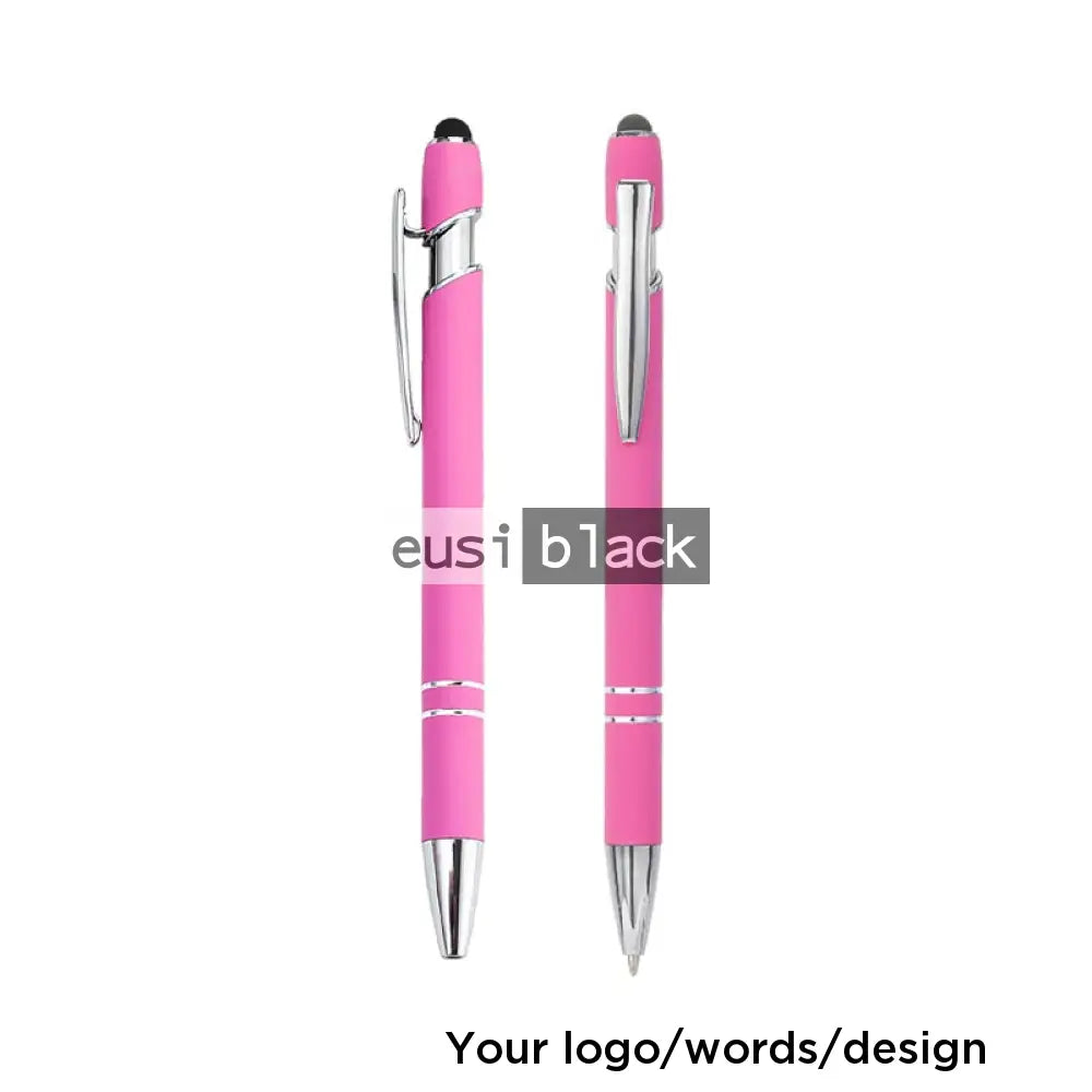 Two stripe metallic stylus pen - Pink