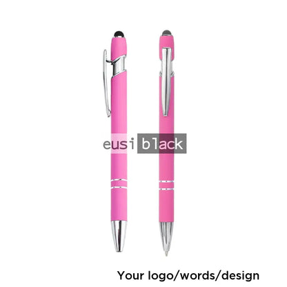 Two stripe metallic stylus pen - Pink