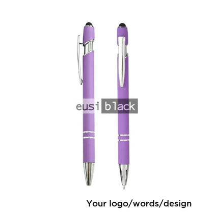 Two stripe metallic stylus pen - Purple