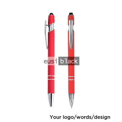 Two stripe metallic stylus pen - Red
