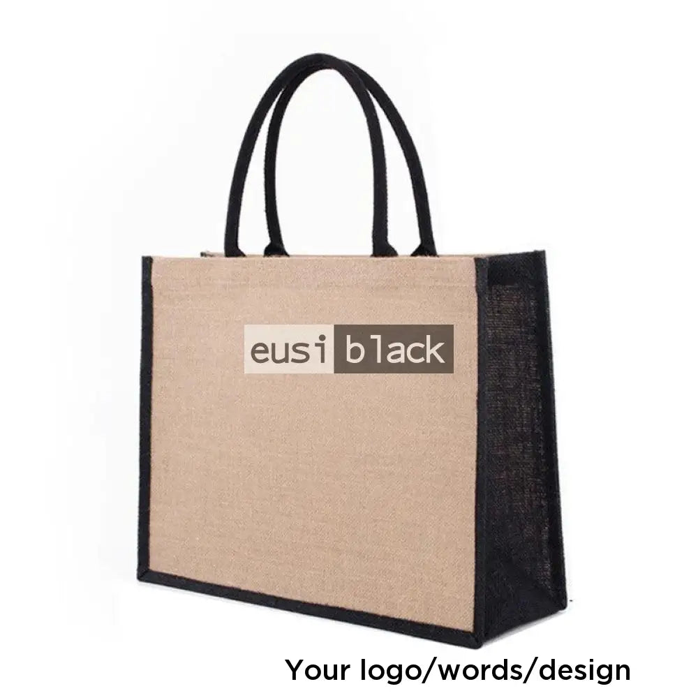 Two tone tote jute bag | A3