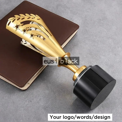 Two tone trophy award - 25cm