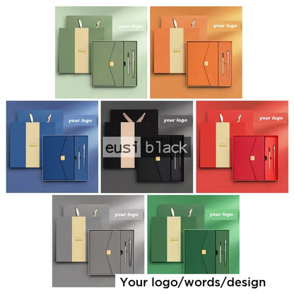 V-cut notebook set Green