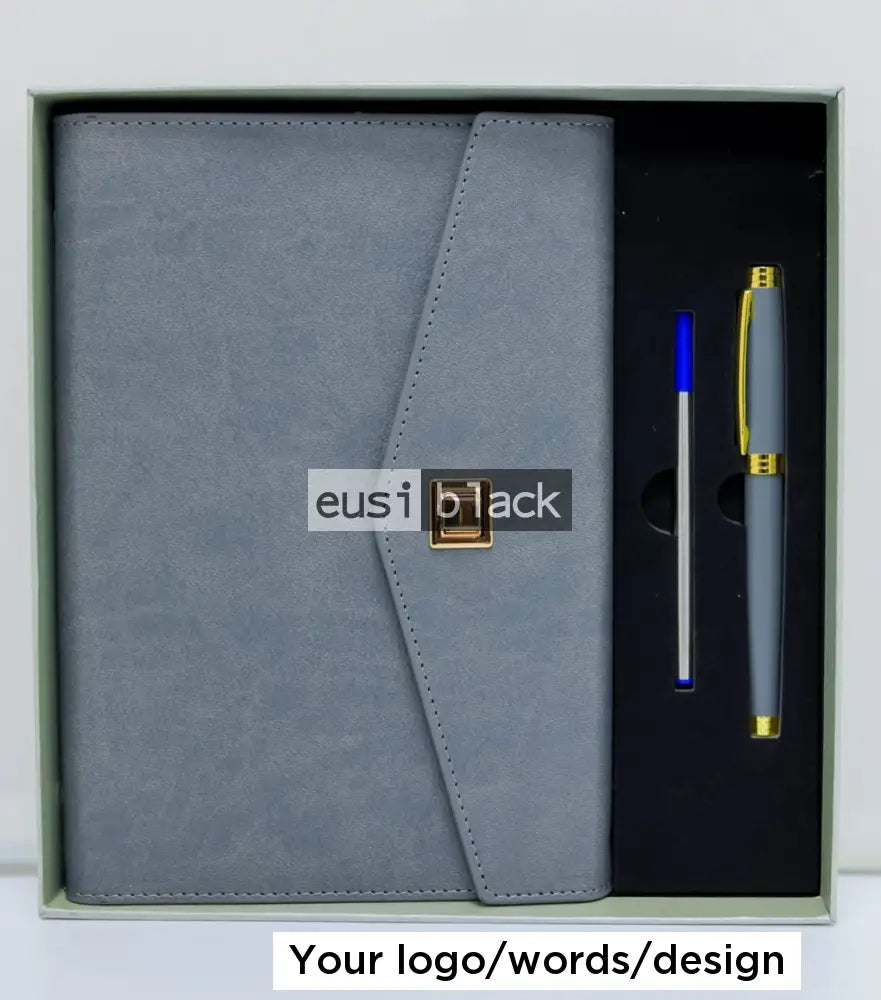 V-cut notebook set Grey