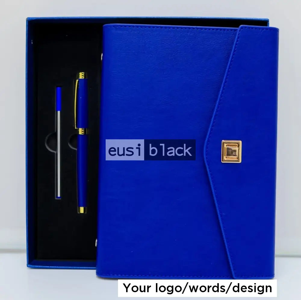 V-cut notebook set Royal blue