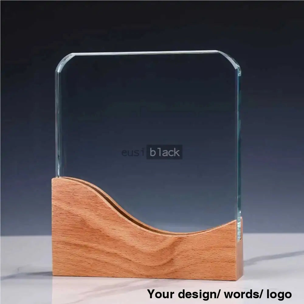 Wavy Base Crystal Award