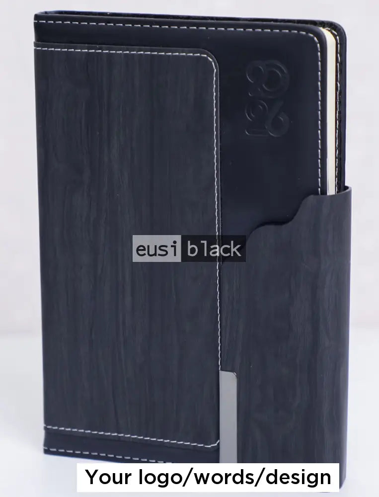 Wavy cover 2026 diary - Black / A5