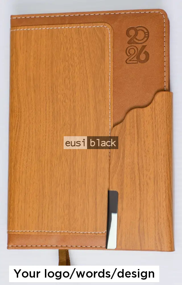 Wavy cover 2026 diary - Brown / A5