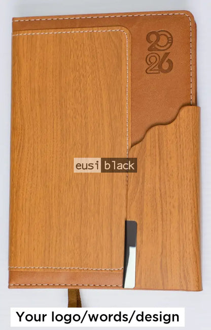 Wavy cover 2026 diary - Brown / A5