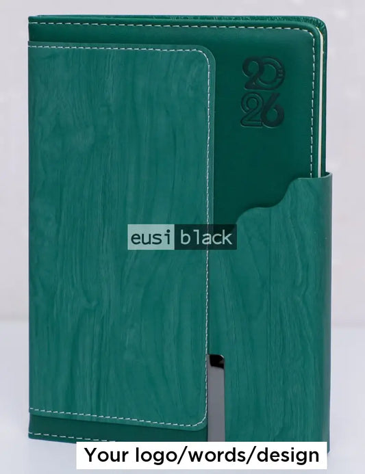 Wavy cover 2026 diary - Green / A5