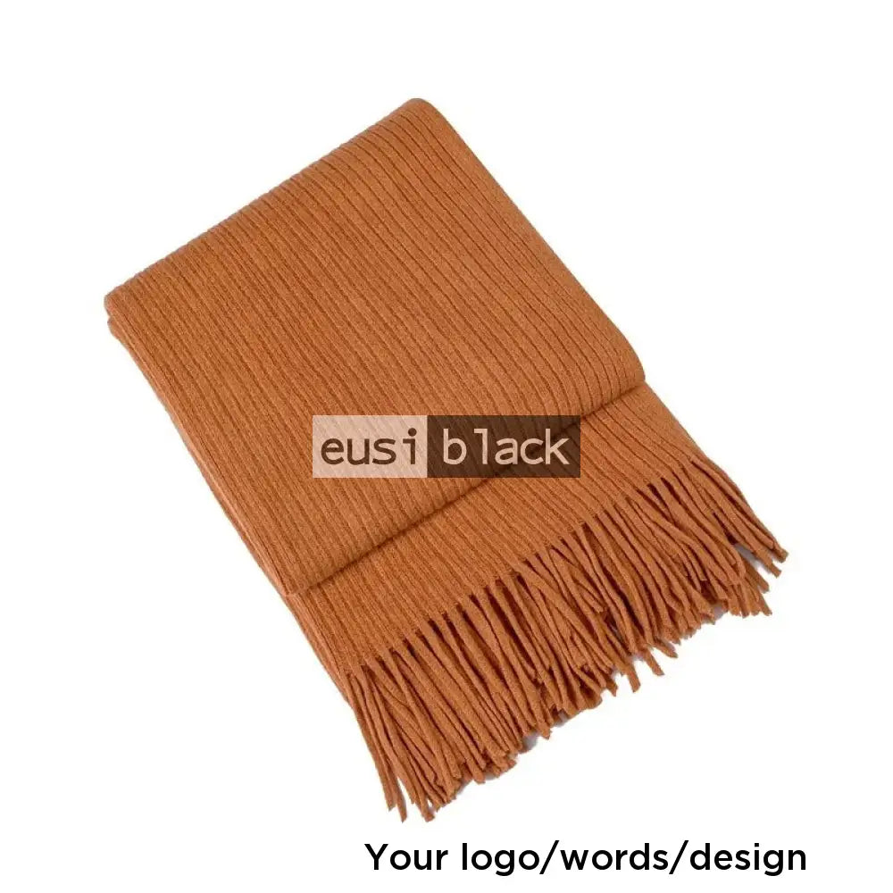 Woolen scarf Brown