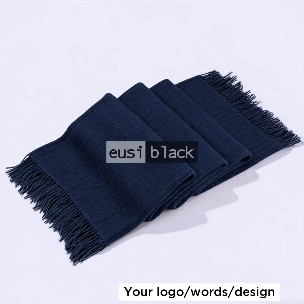 Woolen scarf - Navy