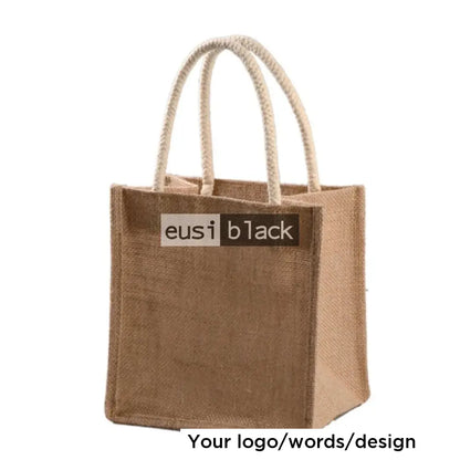 Tote jute bag A5 landscape